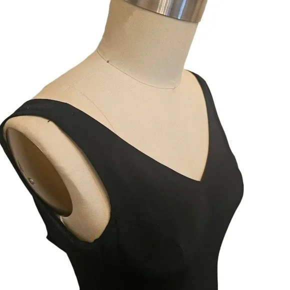 BβZar Black Maxi Sleeveless Gown | Stunning 20.5β Bottom Lace | Size: 8 - Picture 3 of 16